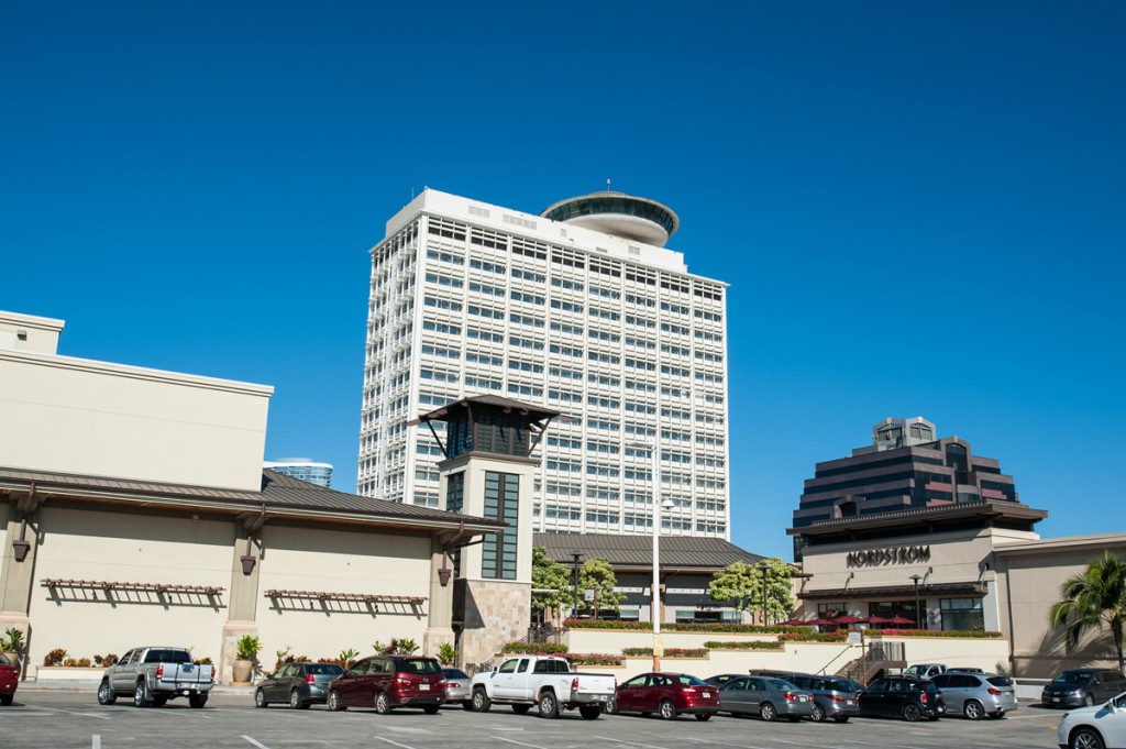 Ala Moana office building - View from Macy's