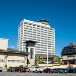 Ala Moana office building - View from Macy's